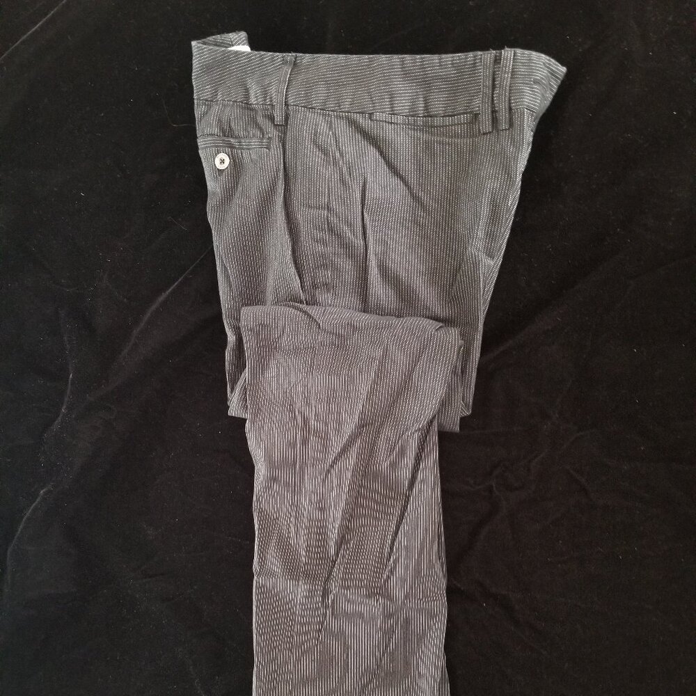 Michael Kors - Black with White Stripes - Women's Pants  - Size 8 - Excellent!